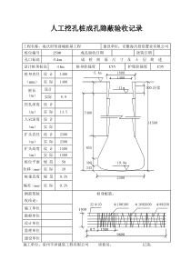 人工挖孔桩成孔隐蔽验收记录3