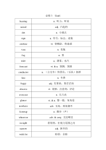 牛津英语必修3单词汇总