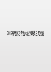 2019高考复习图文转换之流程图