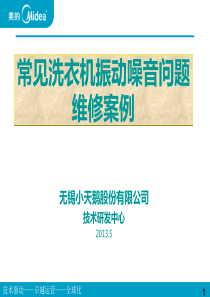 常见洗衣机振动噪音问题维修案例