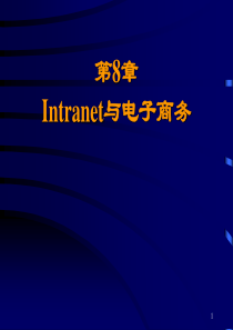 第8章 Intranet与电子商务