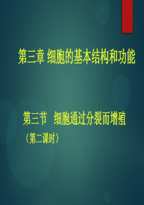 细胞通过分裂而增殖ppt课件