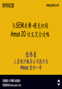 Amos20-论文完全攻略(simple)资料