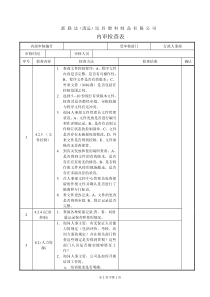 检查表(人事行政部)