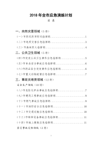 2018年全应急演练计划