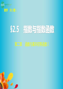 【步步高】(四川专用)2014届高三数学大一轮复习 2.5指数与指数函数课件 理 新人教A版