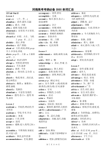 2015高考英语3500词剖析