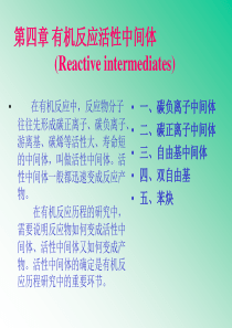 5[1].有机反应活性中间体