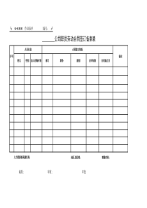 表单：劳动合同签订备案表HF318