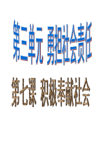 人教版八年级上册道德与法治7.2服务社会PPT课件17张