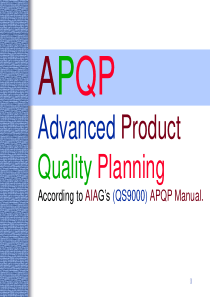 APQP TRAINING（PPT 99页）