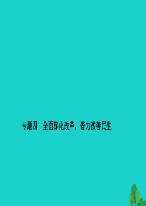 中考政治备考复习 第二篇 热点专题突破 专题四 全面深化改革,着力改善民生课件 新人教版1