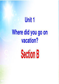 2014年秋季人教版八年级英语上Unit 1 Section B 1a-1e课件