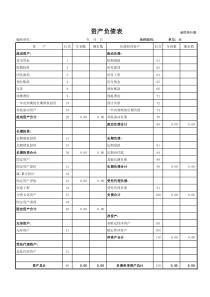 民间非营利组织会计报表(三张)