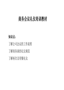 商务礼仪培训教材 PPT