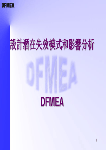 DFMEA--设计潜在失效模式及后果分析(2)