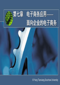 第七章电子商务应用面向企业的电子商务