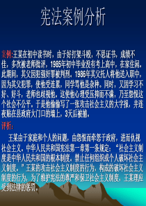 宪法案例分析