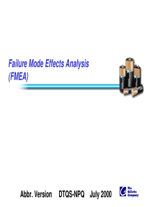 FailureModeEffectsAnalysis（FMEA）