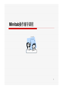 Minitab15简体中文操作培训