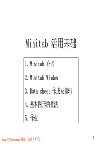 MinitabMinitab活用基础