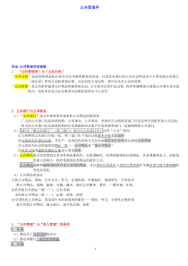 (必备)陈振明公共管理学考研笔记110