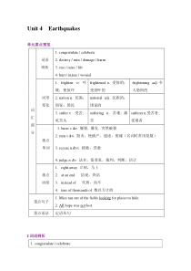 高中英语人教版必修一Unit-4知识点汇总及强化练习