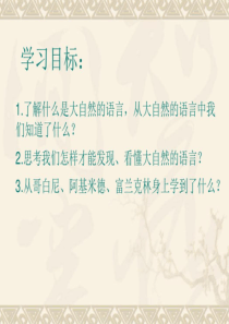 大自然的语言教学课件