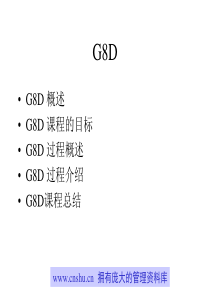 G8D过程培训