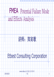 FMEA  Potential Failure Mode and Effects Analysis(