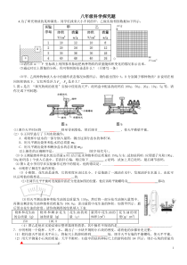 八年级物理实验探究题