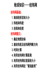 地球知识――经纬网定距离