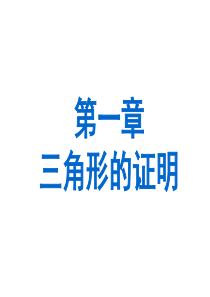 新北师大版八年级下第一章_三角形的证明复习资料