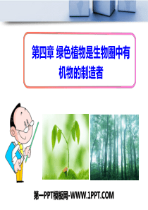 七年级生物上册第四章_绿色植物是生物圈中有机物的制造者