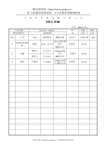 MSA计划