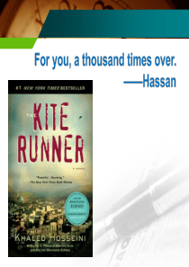 The-kite-runner-英文介绍