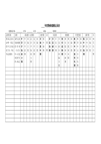 物候观测记录表