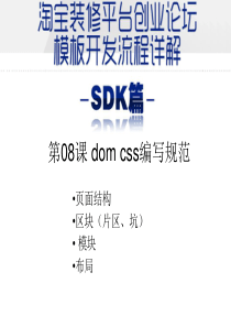 淘宝高级SDK模板制作08domcss