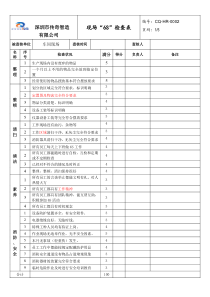 6S检查表【标准版】(1)