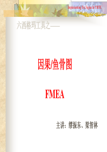 FMEA鱼刺图讲义(2)