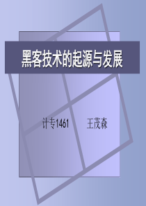 黑客技术的起源与发展