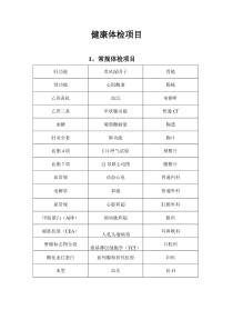 简阳人民医院体检中心宣传资料