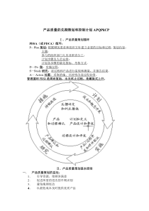 产品质量的先期策划和控制计划APQP&CP