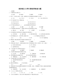 桂林理工大学——计算机网络复习题