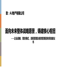 最新文档-精品资料-某地产公司企业战略管控模式流程管理及绩效管理咨询项目建议书-PPT精品文档