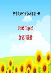 八年级英语下册Unit5-Topic3总复习课件-最新仁爱版