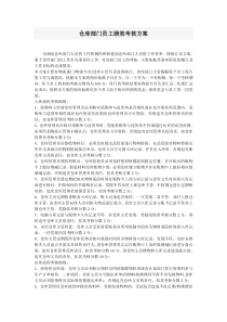 55仓库部门员工绩效考核方案