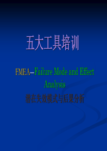 五大工具培训-FMEA