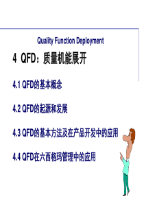 QFD培训教材-质量机能展开(ppt 51页)