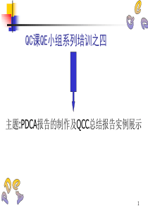 PDCA和QCC的培训资料